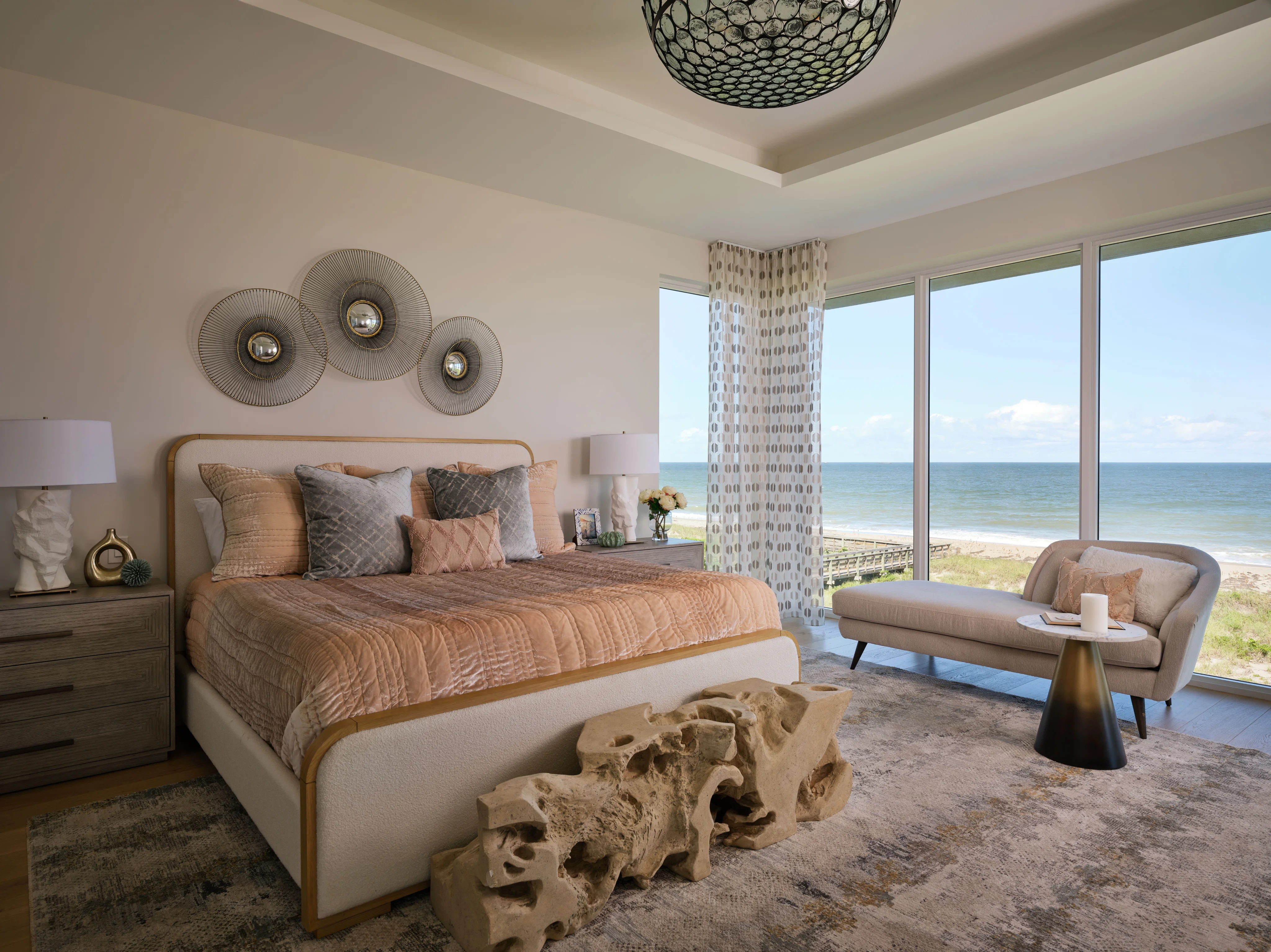 Bedroom with ocean view
